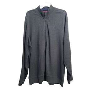 Robert Graham Full Zip Cotton Jersey Sweater Shirt